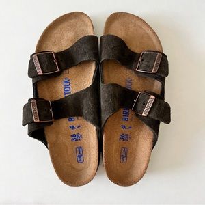 Birkenstock Arizona - Suede Mocha - Size 36 - NWT